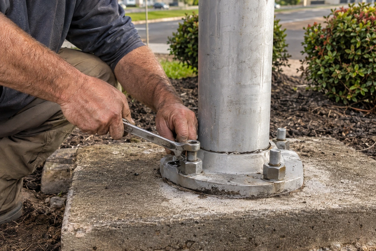 Flagpole installation and repair contractor